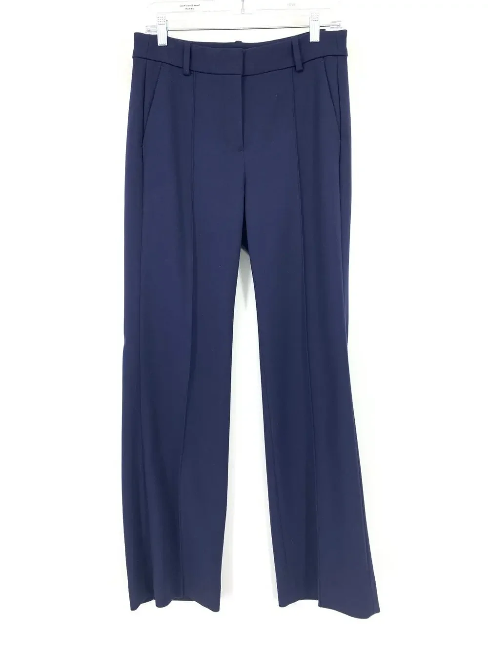 J.Crew Seamed Front Trouser Dress Pants Womens Size 6 Navy Blue